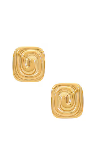 Marina Earrings in Gold Swirl | Revolve Clothing (Global)