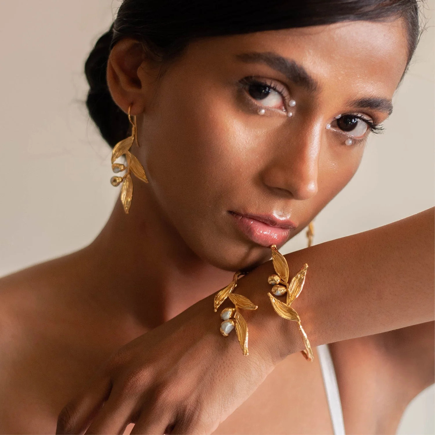 Haya Bracelet: Baroque Pearl Radiance around your wrist | Dhwani Bansal Jewellery