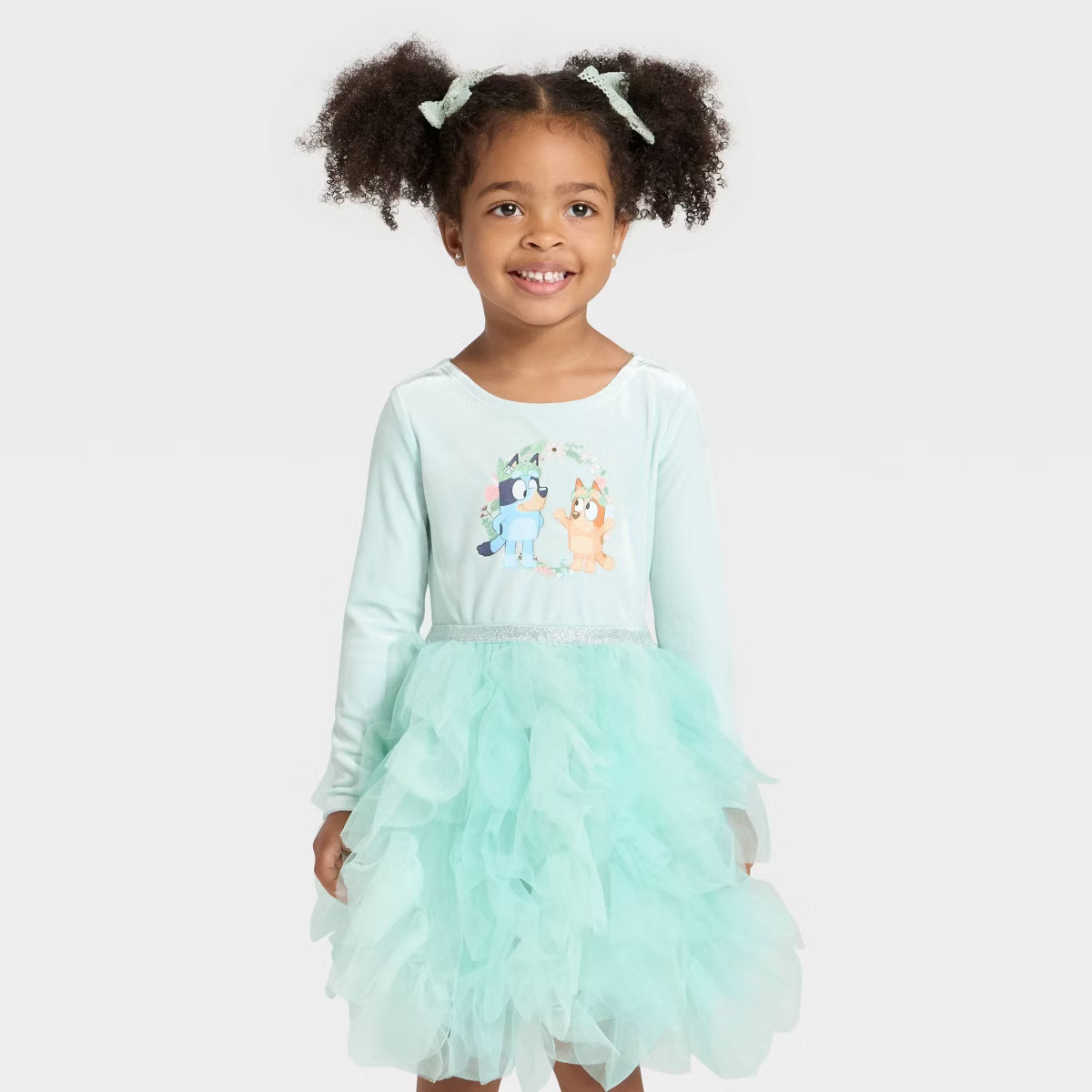 Toddler Girls' Bluey Ballerina Dress - Light Blue | Target
