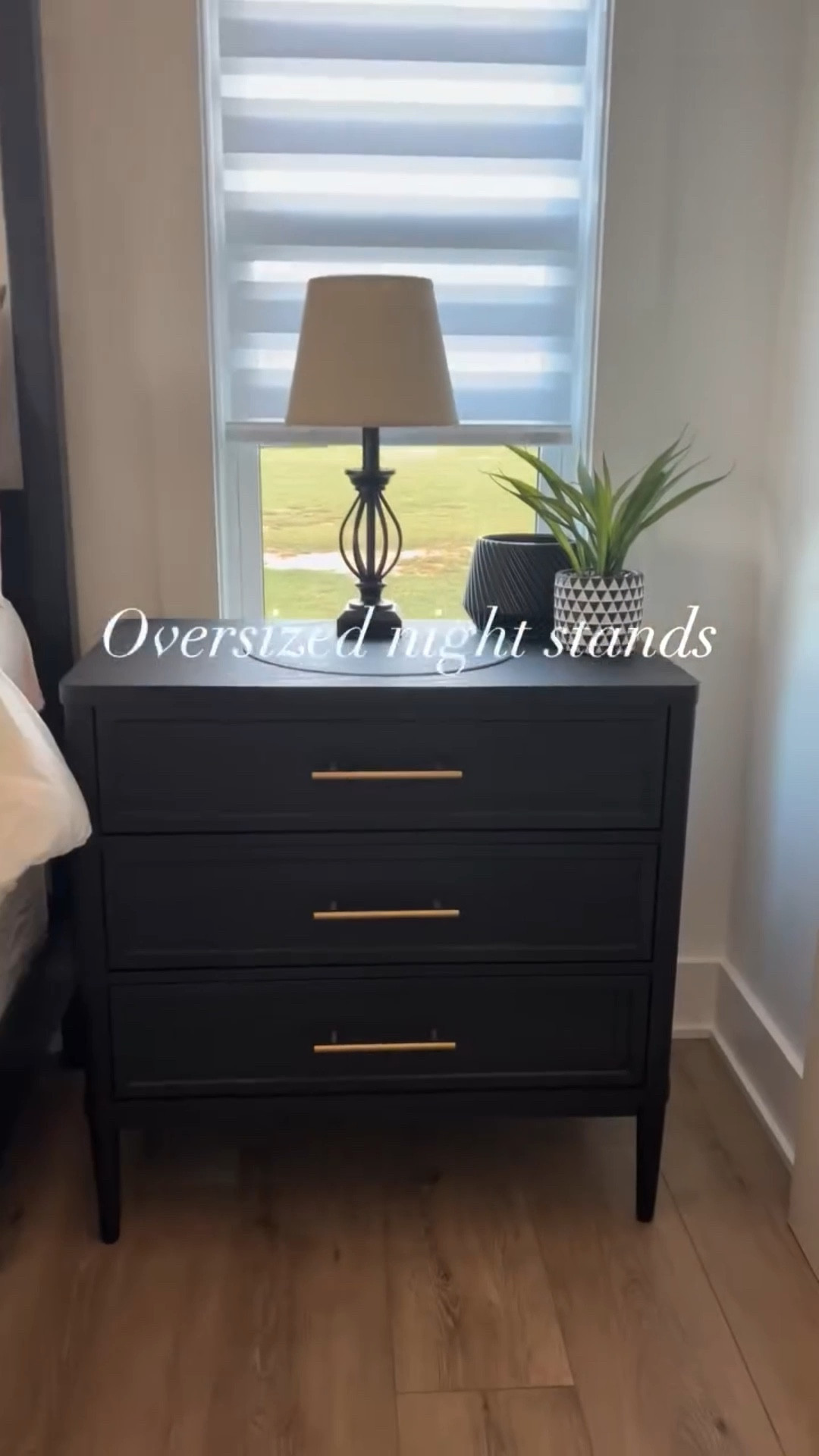 Elevate your bedroom style with these chic black nightstands from Walmart! 🖤✨ Affordable, sleek, and perfect for any room – check out how I styled mine! 
Comment SHOP for link ! 

#BudgetFriendlyBeauty #WalmartFinds #newhome #demure #blackfurniture #modern #fyp #black #4122wm #blackandwhite

#LTKU #LTKHome