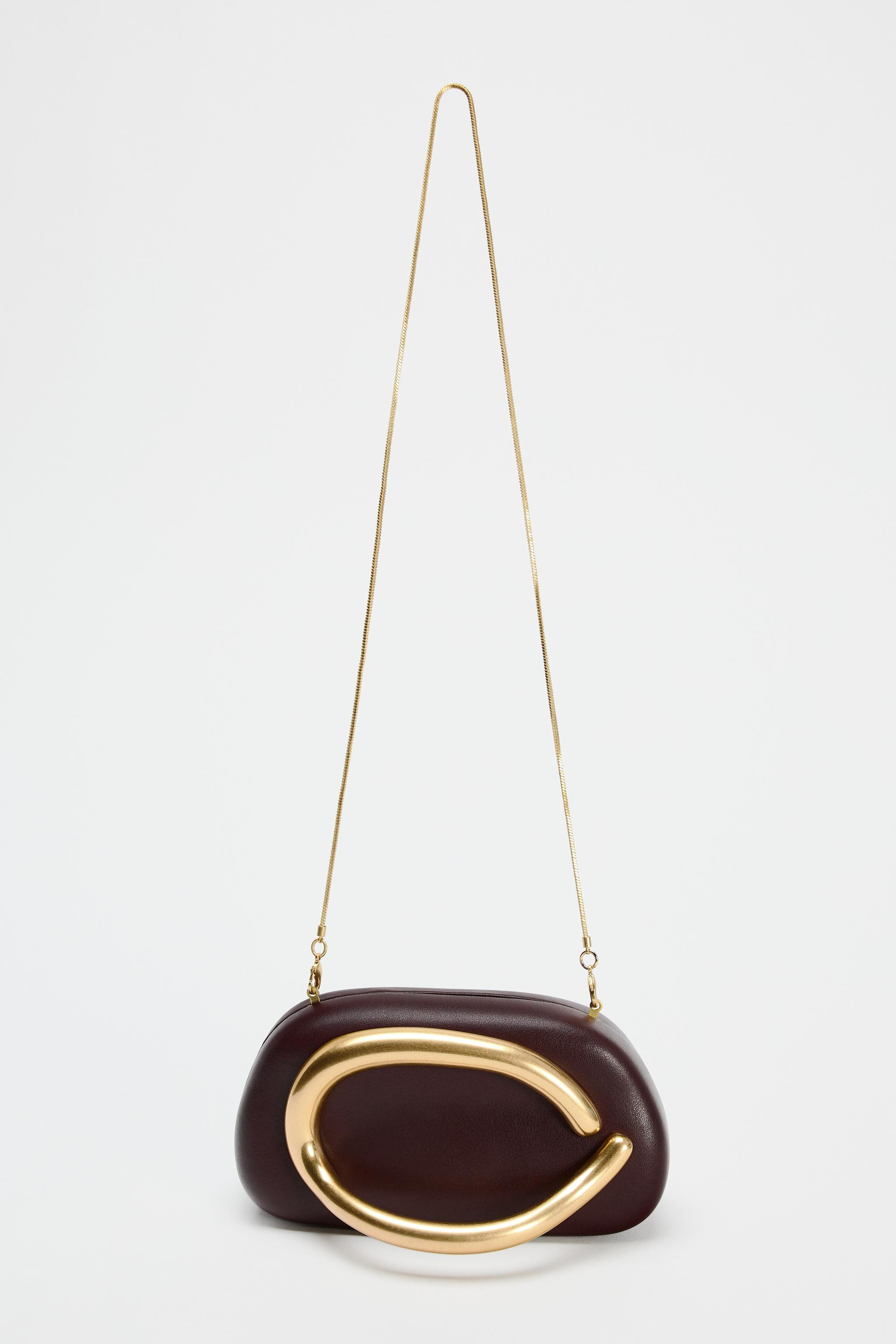 GOLD-CLASPED BOX BAG | Zara UK
