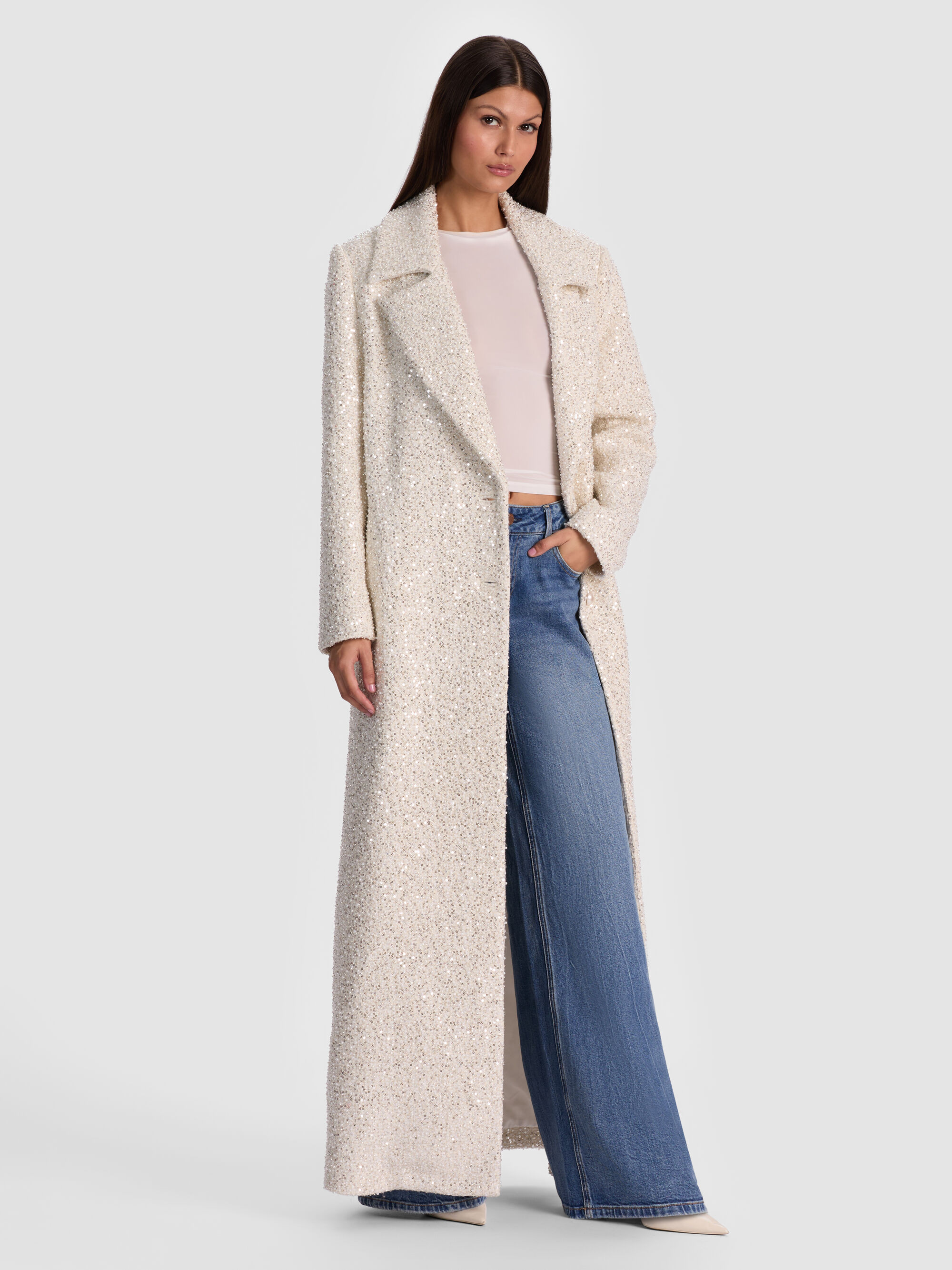 NICHOLAS EMBELLISHED COAT | Alice + Olivia