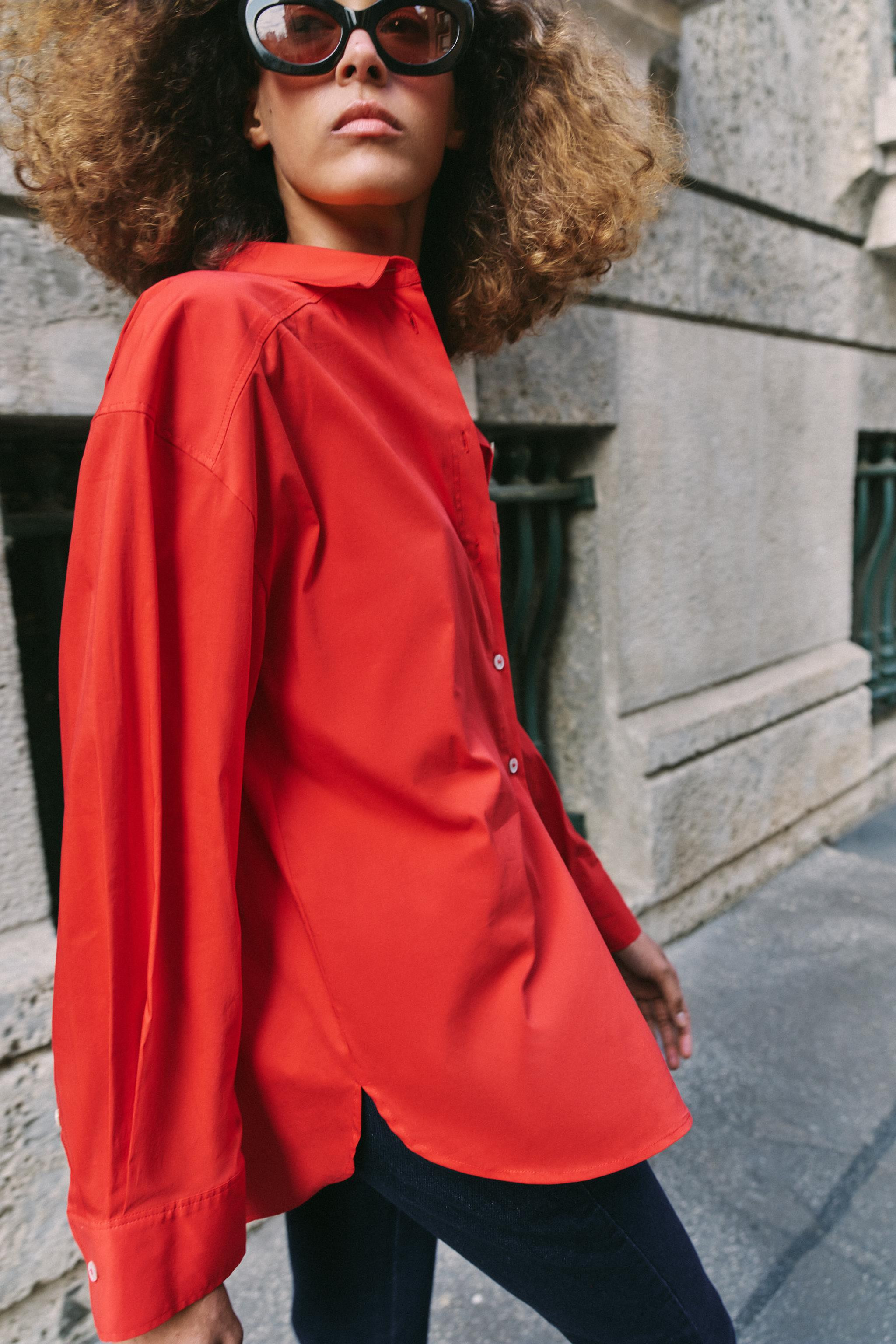 OVERSIZED POPLIN SHIRT | Zara US