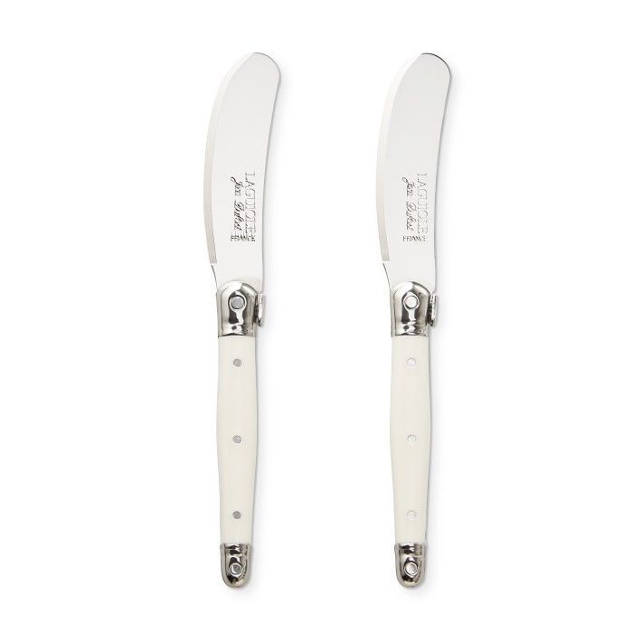 Laguiole Cheese Spreaders, Set of 2, White | Williams-Sonoma