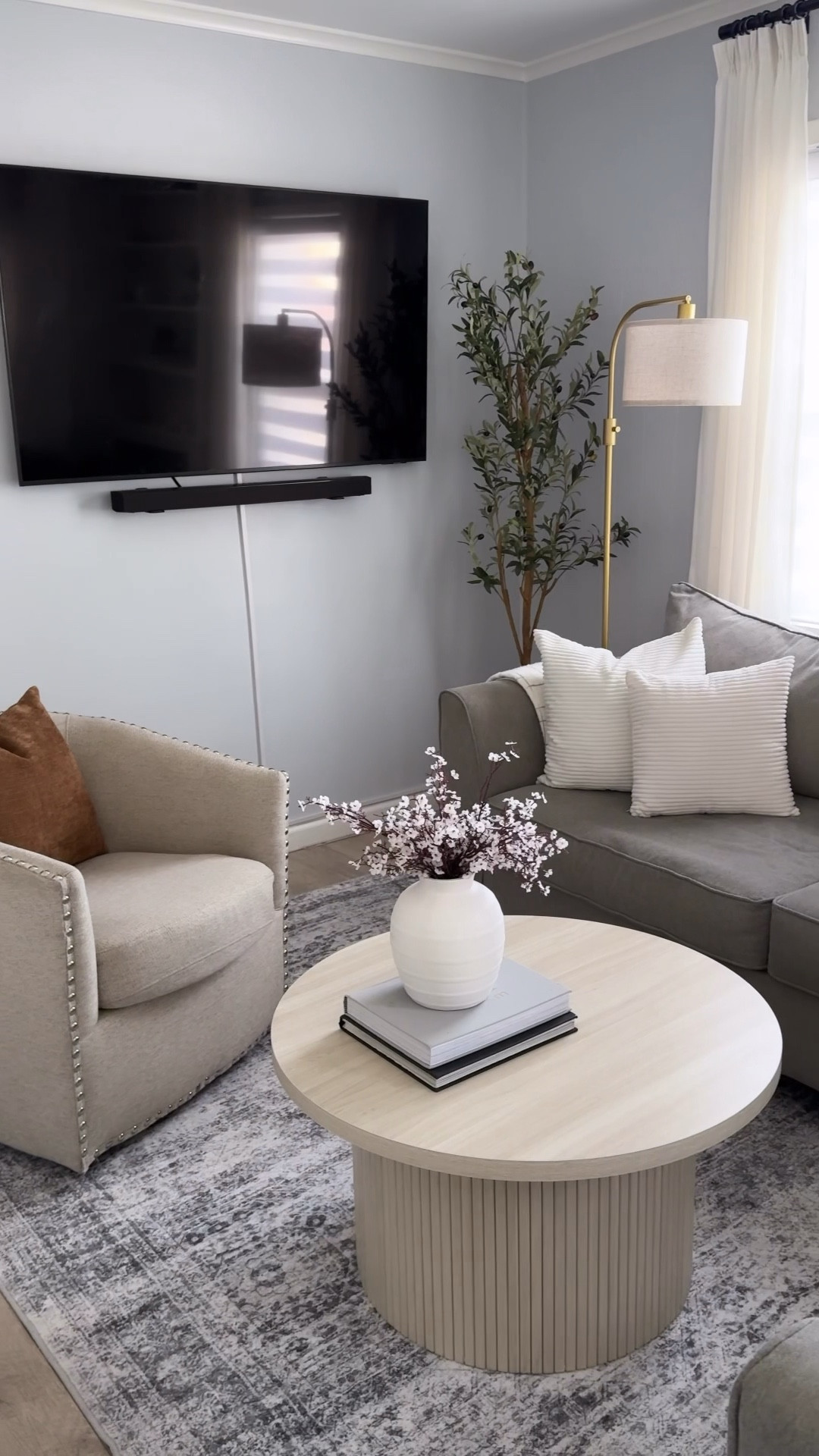 Warm Modernism living room 

#LTKSeasonal #LTKHome