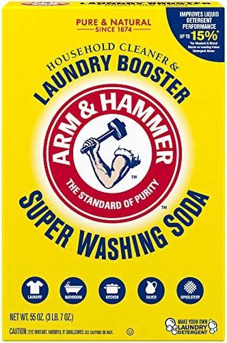 Arm & Hammer Super Washing Soda Detergent Booster & Household Cleaner, 55oz. | Amazon (US)