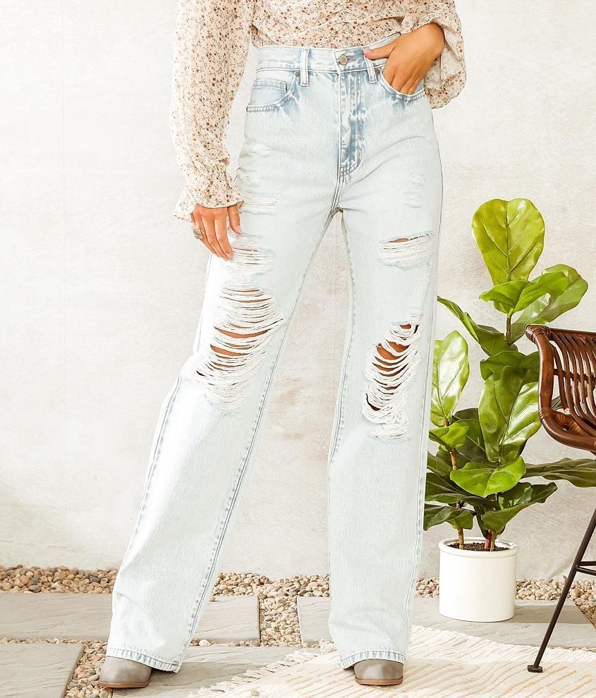 Signature High Waisted Wide Leg Jean | Buckle