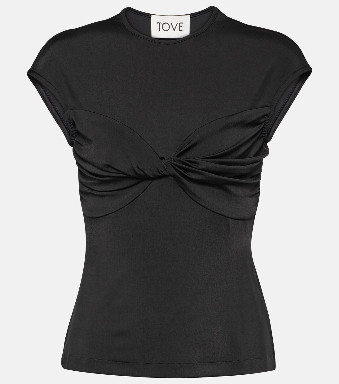 Paola twist-detail jersey top | Mytheresa (INTL)