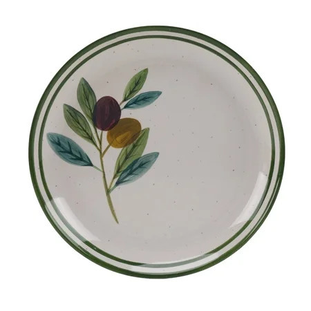 Better Homes and Gardens Bamboo Melamine Olive Salad Plate, 8.75 Inch | Walmart (US)