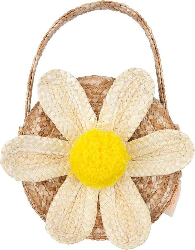 Meri Meri White Daisy Straw Bag | Amazon (US)