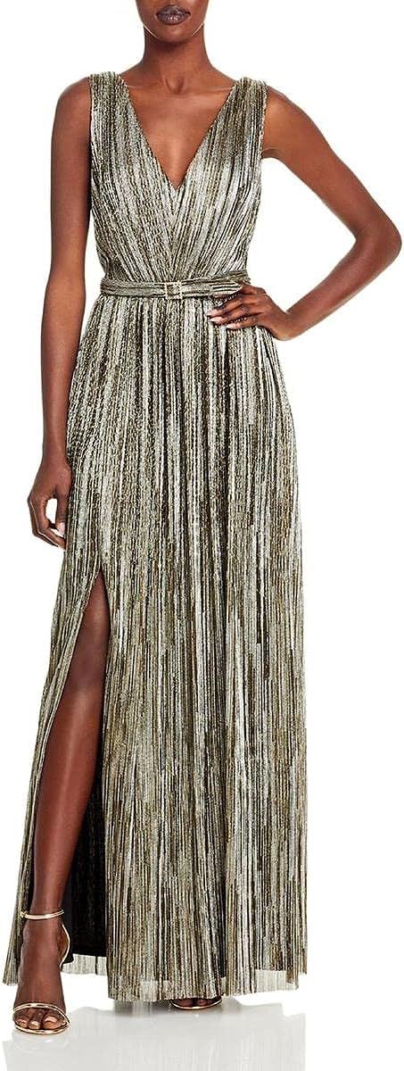 Eliza J Womens Metallic Sleeveless Evening Dress | Amazon (US)