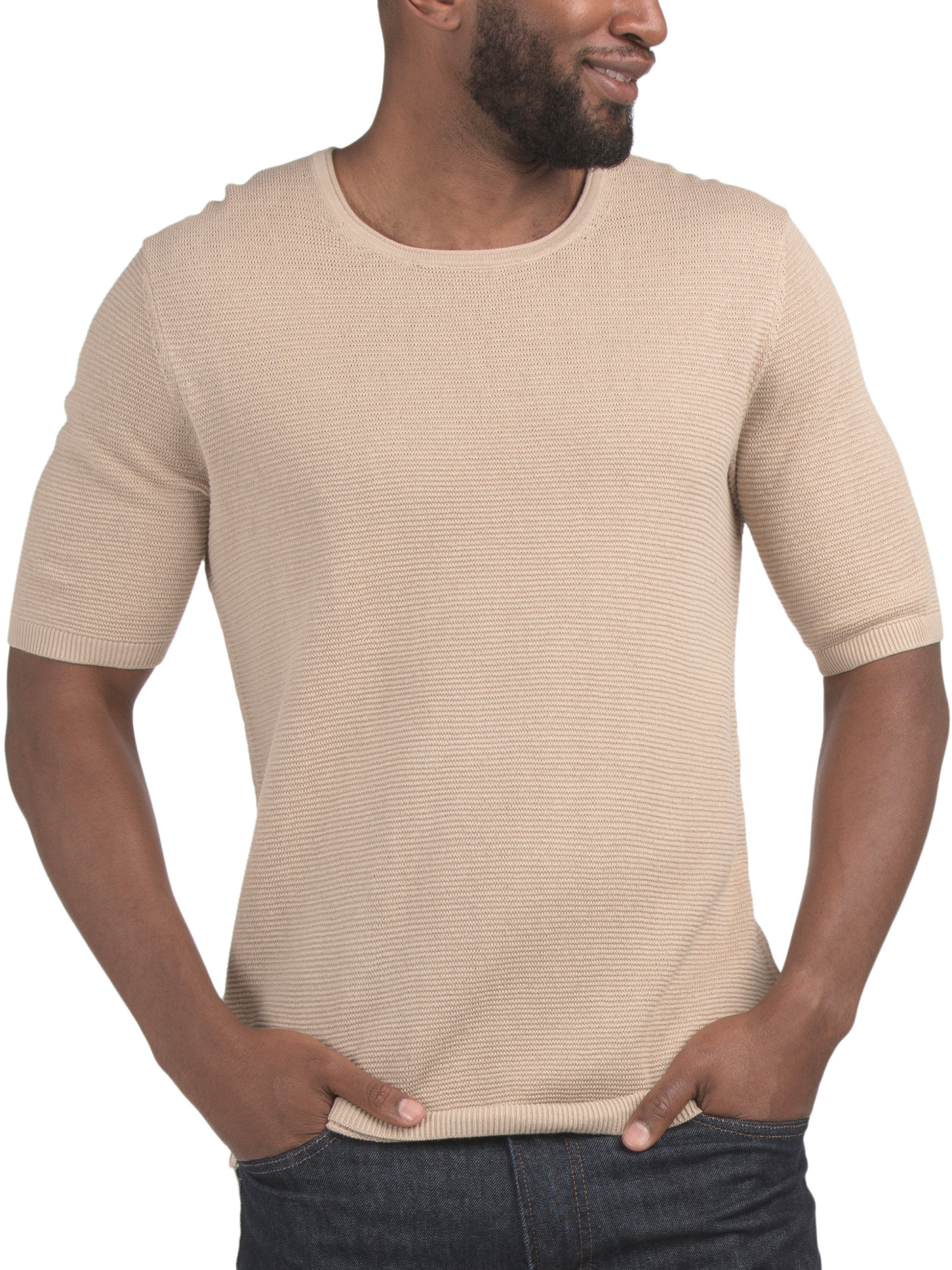 Lewis Short Sleeve Textured Crew Neck Sweater | Clothing | Marshalls | Marshalls