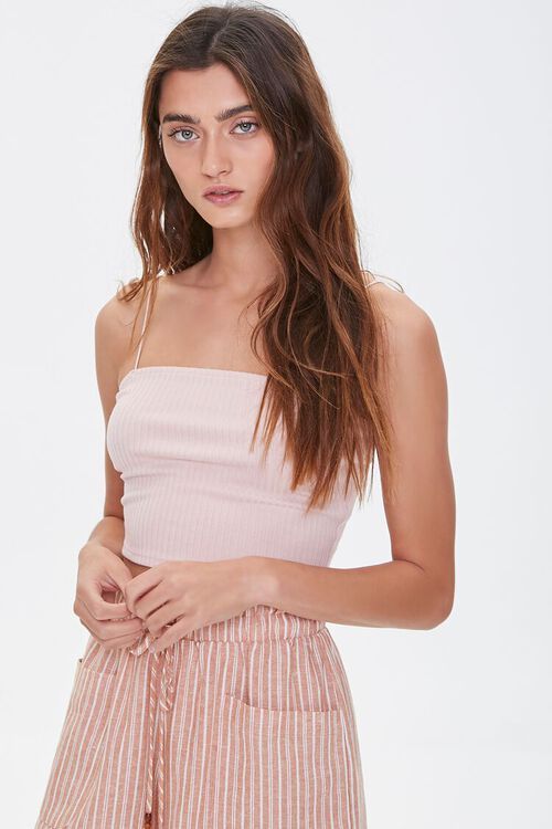 Ribbed Knit Cropped Cami | Forever 21 (US)