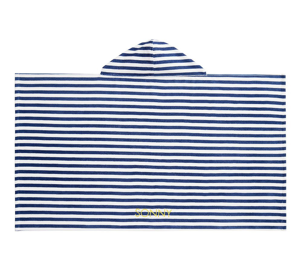 Mini Stripe Kid Beach Hooded Towel UPF 50+ | Pottery Barn Kids