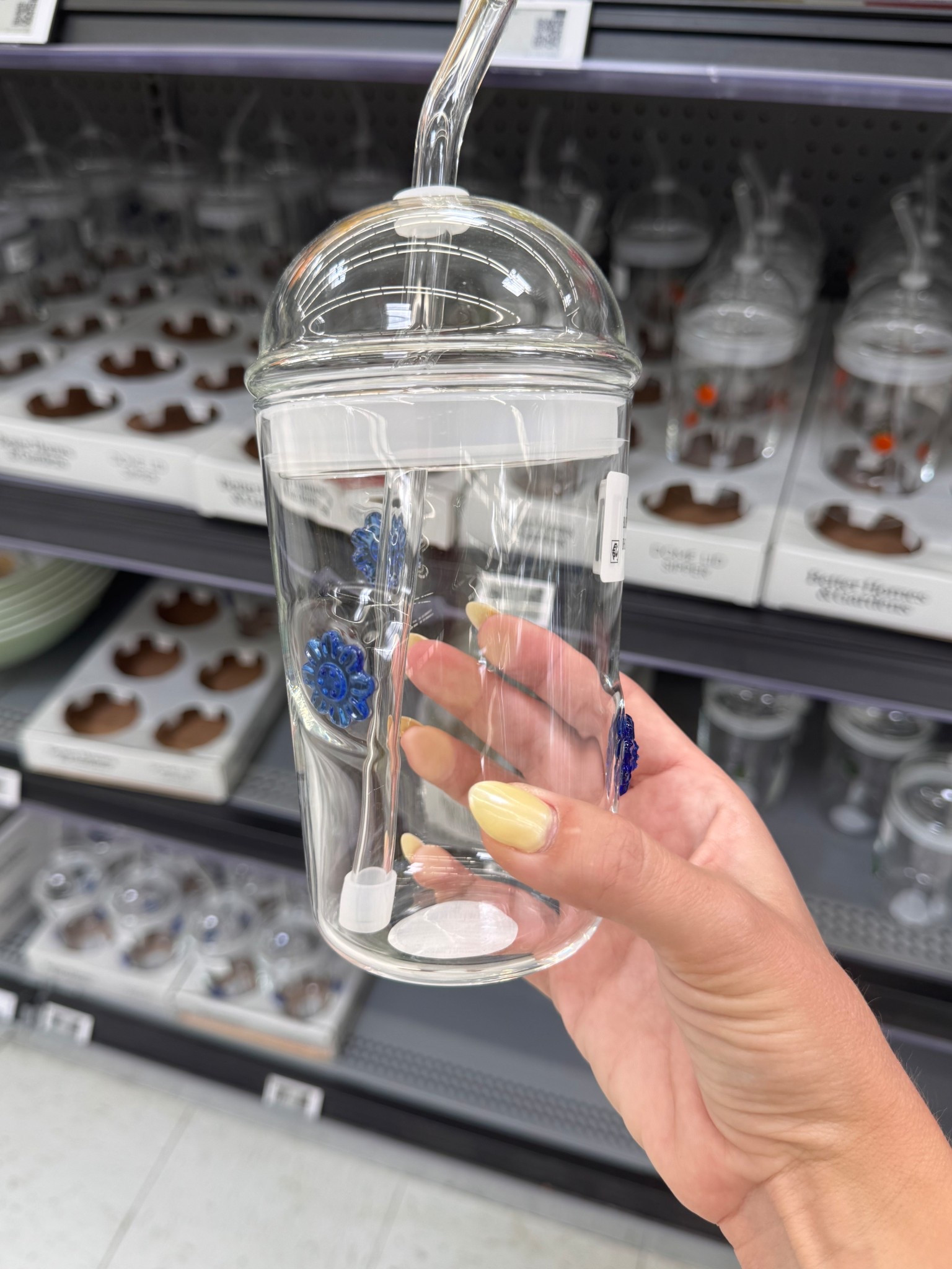 I love these new glass tumblers from better home and garden. will be perfect for my iced coffees on the way to soccer games or a smoothie for post game recovery. I got one for me and for my girls 

#LTKKids