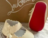 baby girl red bottom shoe, beige red bottom sole girl shoes, baby girl shoes, beige baby redbotto... | Etsy (US)