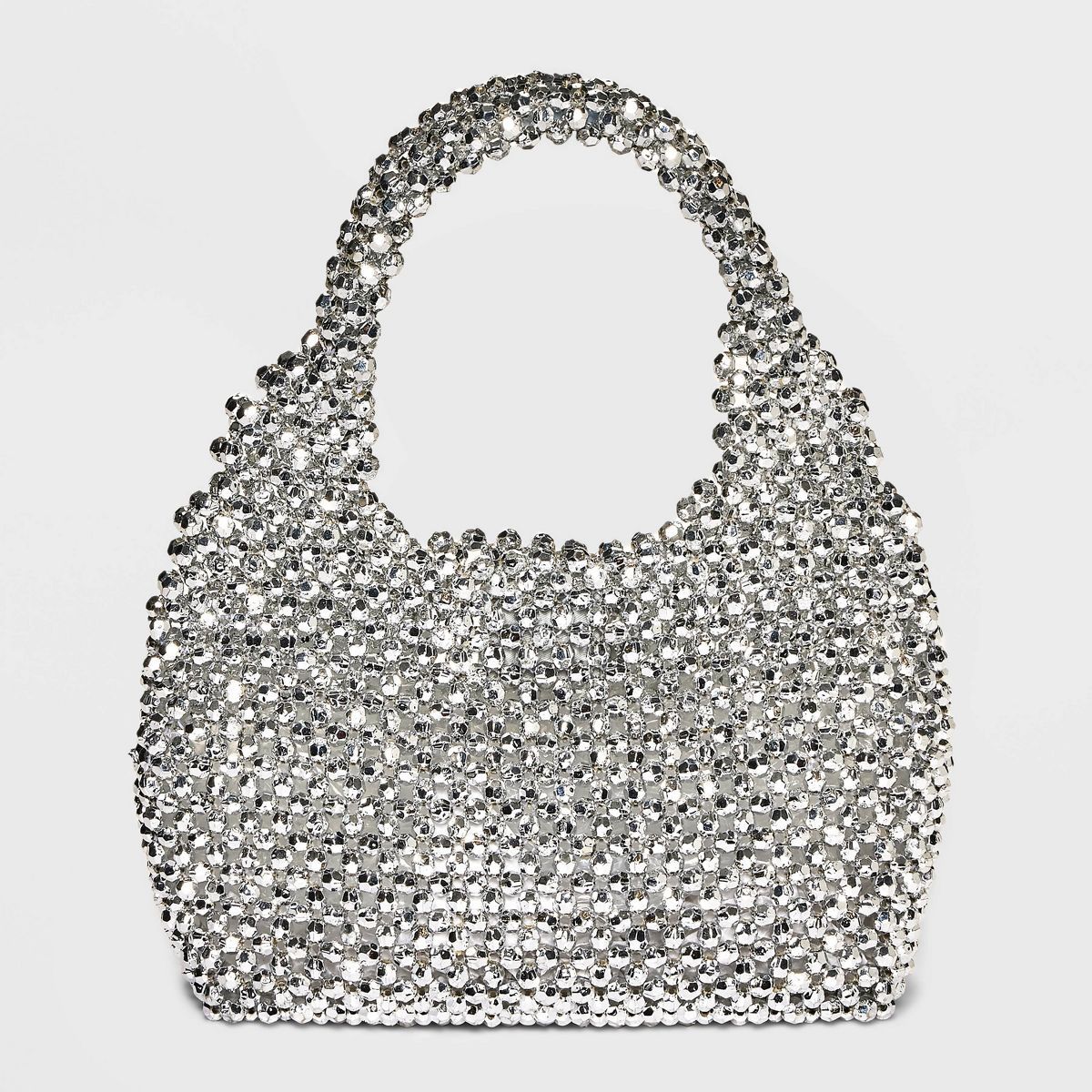 Beaded Mini Party Tote Handbag - A New Day™ Silver | Target