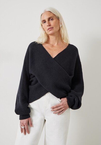 Bronte Cross Front Knit Jumper | Hush UK