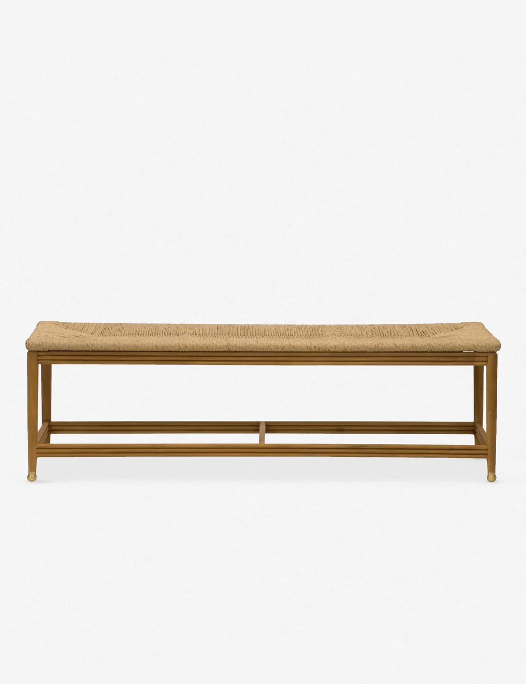 Morris & Co. Kelmscott Rush Indoor / Outdoor Bench | Lulu and Georgia 