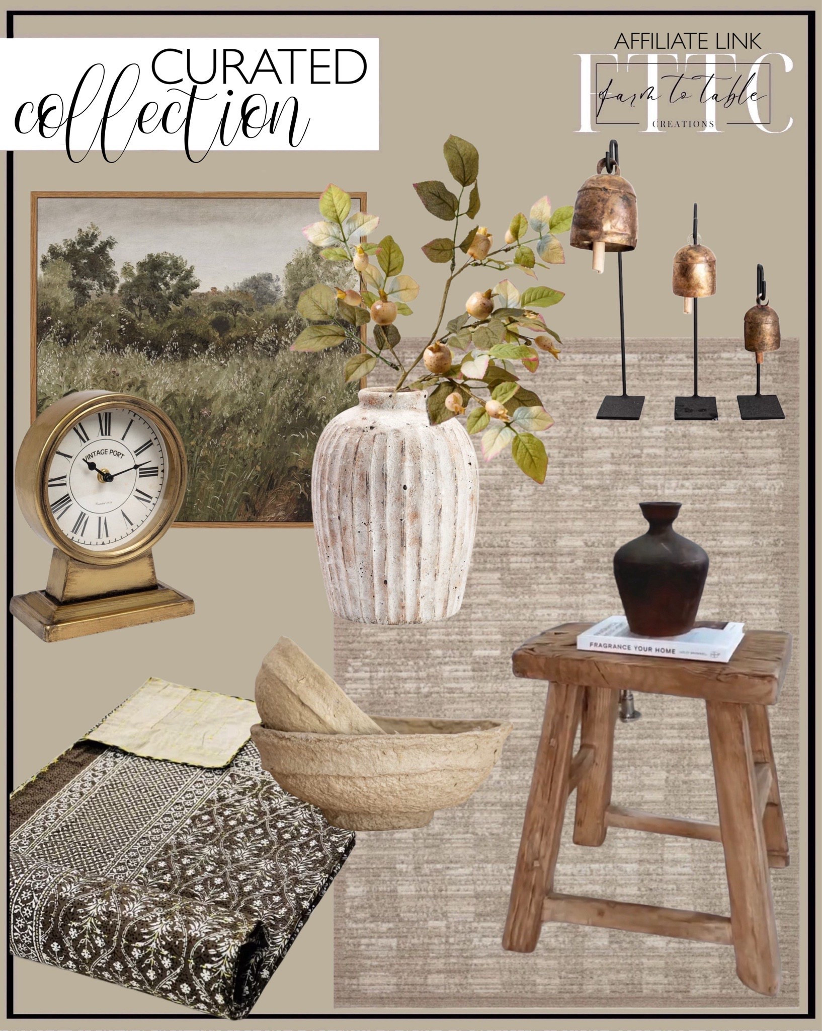 Curated Collection. Follow @farmtotablecreations on Instagram for more inspiration.

Vintage Bench Wood Stool Square Entryway Bench Bathroom Bench Bathtub Stool Weathered Old Antique Bench Stool Bedroom Bench Stool. Magnolia Cream Berry Stem. Pottery Barn Weathered Handcrafted Terracotta Vases. Best Selling Dark Brown Bedding Gorgeous quilt that has the perfect vintage look! With Two 18x28 inches Pillows cover Free Unique Design. InSimSea Square Framed Canvas Wall Art Decor, 12"x12" Vintage Farmhouse Natural Field Wall Art Prints, Desk Decor, Classical Oil Paintings Home Decor for Bedroom Living Room, Kitchen, Office. Creative Co-Op Decorative Metal Mantel Clock, Gold Finish. Bell Stands Vintage Inspired Copper Bells Meta Iron Bells Stands Luxe B Co. Paper Mache Bowl. Machine Woven Performance Sand Rug. 


#LTKSaleAlert #LTKHome #LTKFindsUnder50