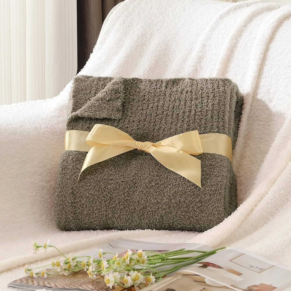 JOOJA Knit Throw Blanket Super Soft Warm Blanket for Couch Lightweight Fluffy Blanket for Bed Sof... | Amazon (US)