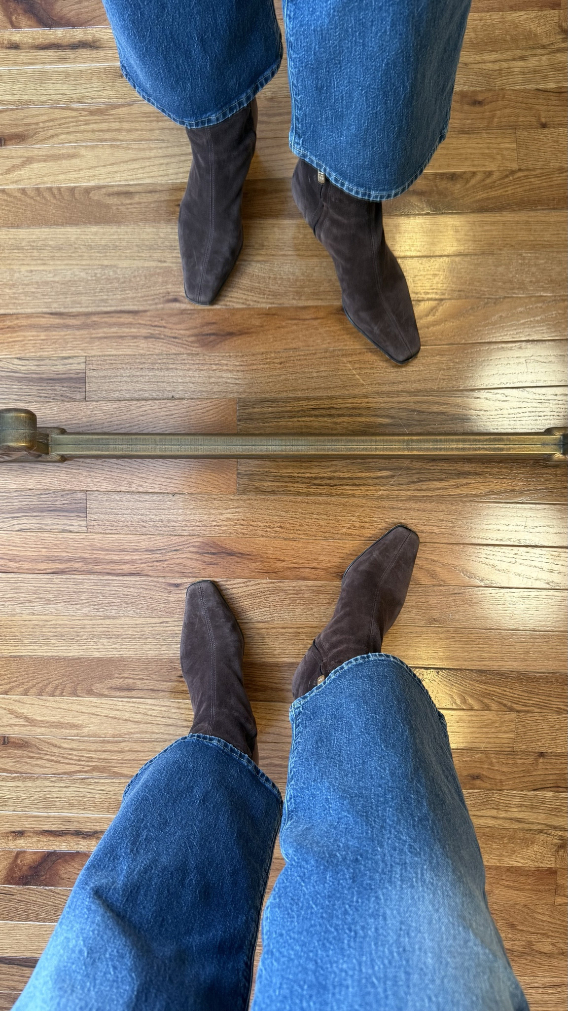 @Dillards Inc. chocolate suede booties with the perfect heel height + leg slimming fit 
Boots - booties - brown suede boots - square pointed toe boots
If you like the Staud Wally boots - you will LOVE these even better 

#LTKootd #LTKSeasonal