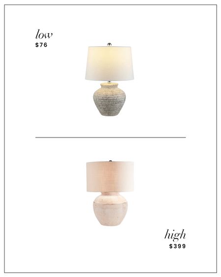 High / Low : Ceramic Table Lamp with a Drum Shade and Vintage Feel

#LTKhome #LTKfindsunder100