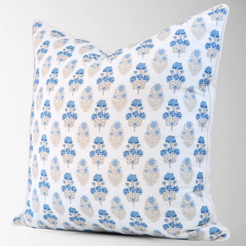 Franceschino Floral Cotton Pillow Cover | Wayfair North America