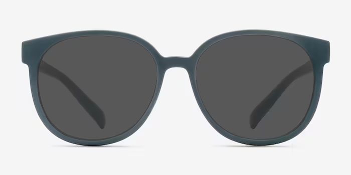 Dundee - Wayfarer Matte Green Frame Sunglasses | EyeBuyDirect | EyeBuyDirect.com