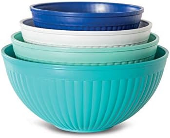 Nordic Ware Prep & Serve Mixing Bowl Set, 4-pc, Set of 4, Coastal Colors | Amazon (US)