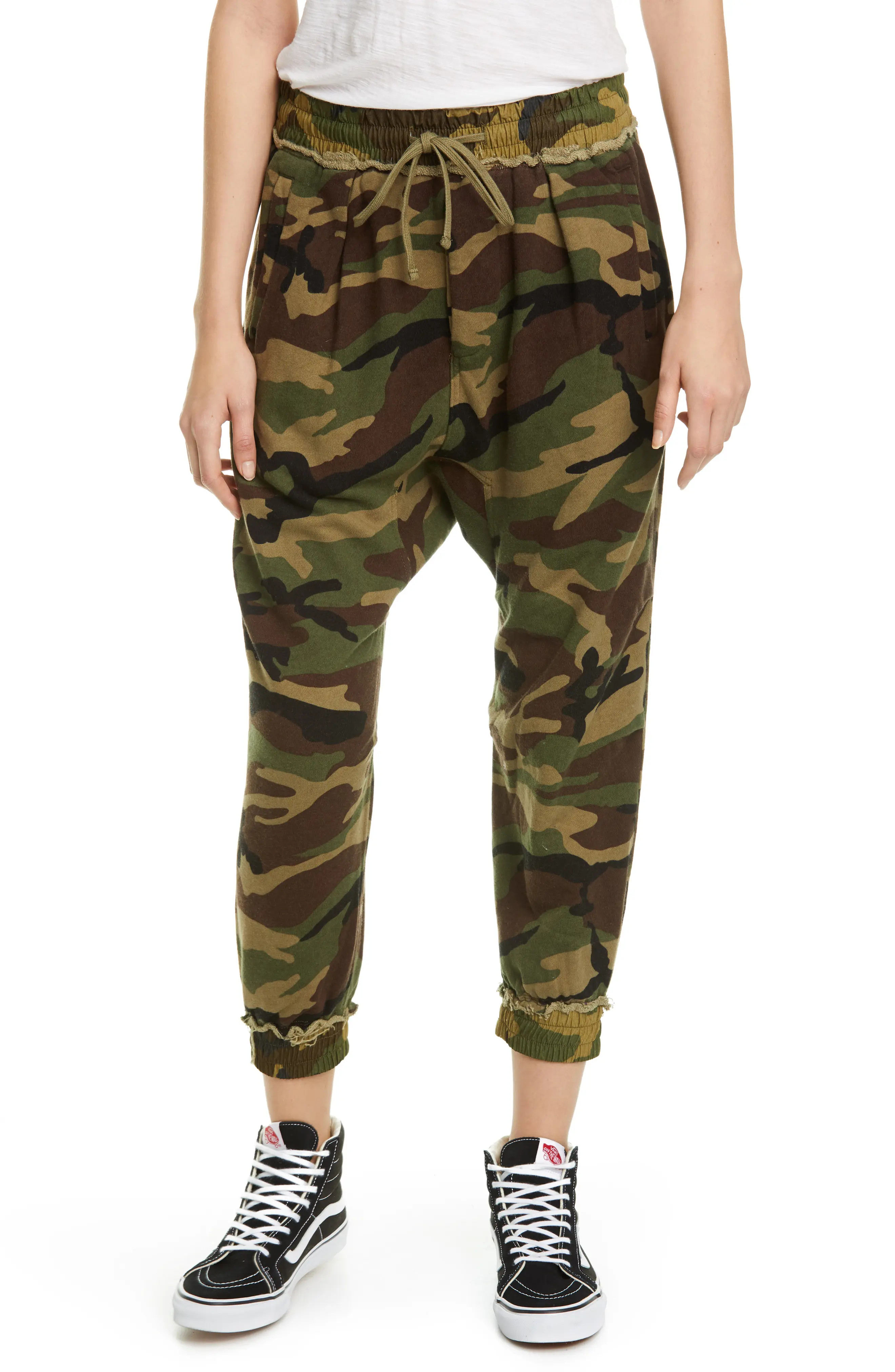 Women's R13 Camo Print Joggers, Size Small - Green | Nordstrom