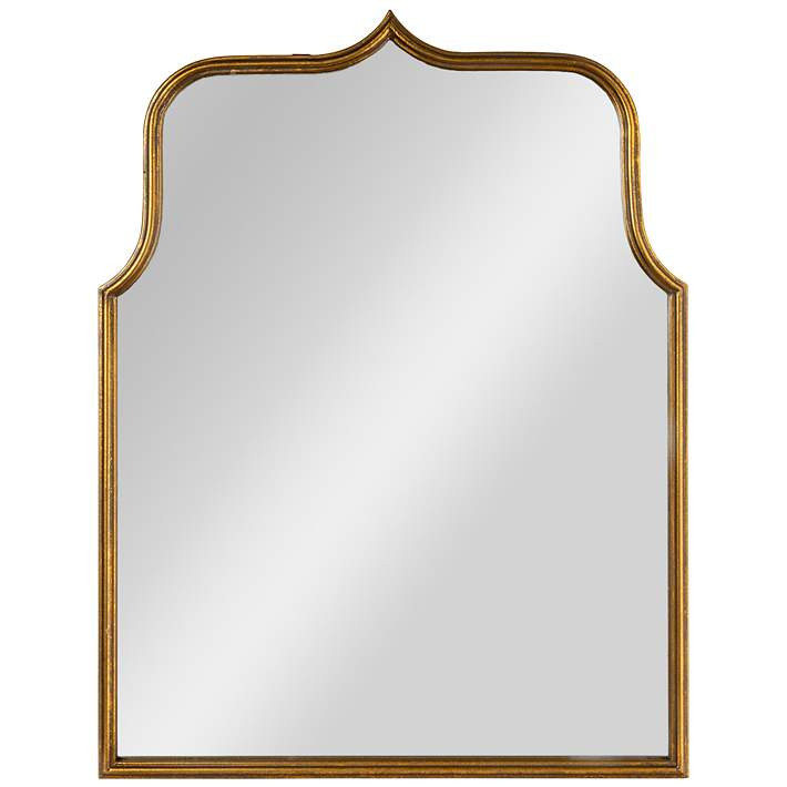 Arched Metal Framed Wall Mirror, Antique Goldleaf | Lamps Plus