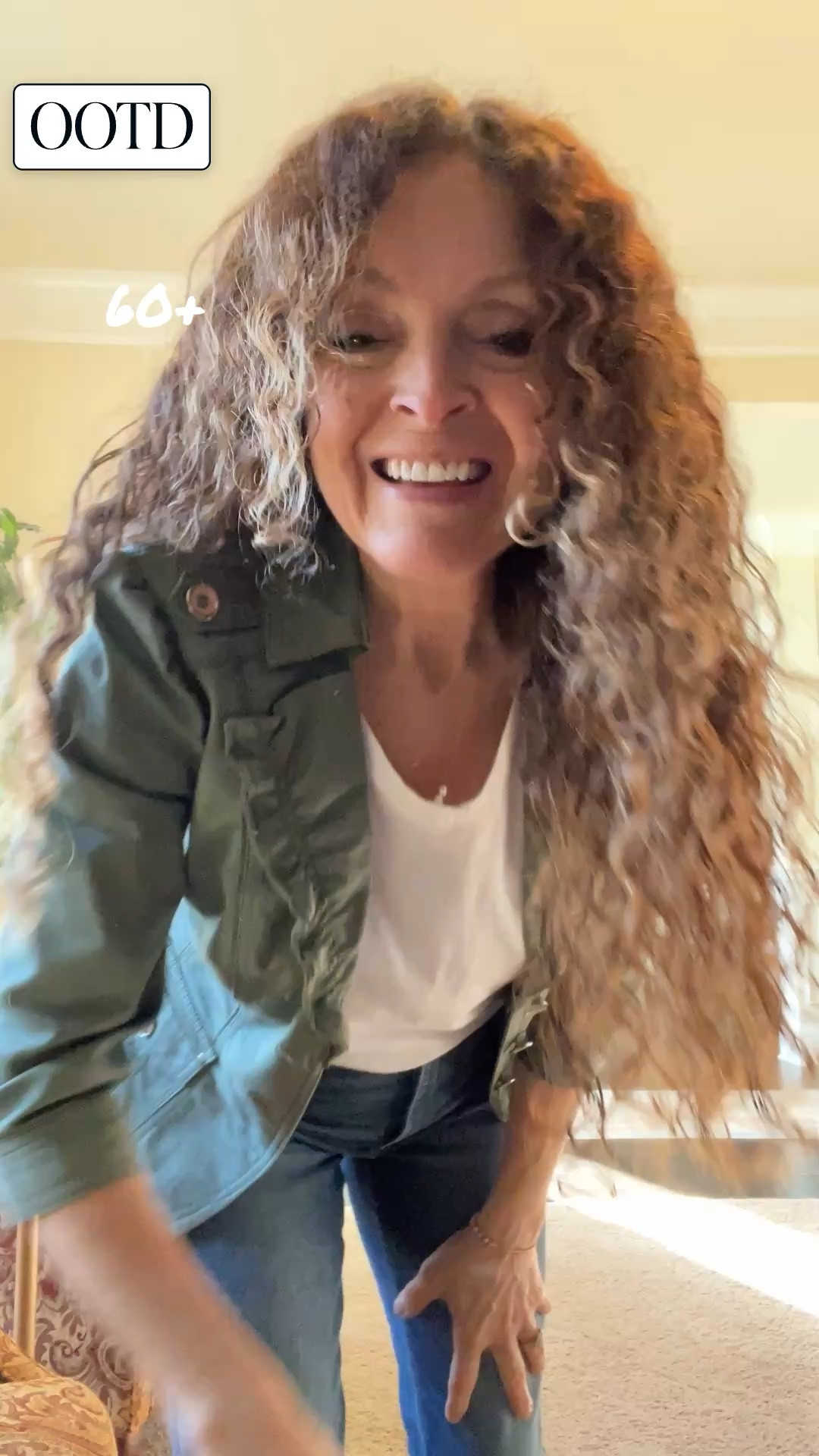 #OOTD for a 60+ ladies. Heading to a pre-K graduation for the cutest grandson, so some casual flats, straight like jeans, a white t &. Khaki blazer ￼Is the outfit for today.

#LTKootd #LTKOver40