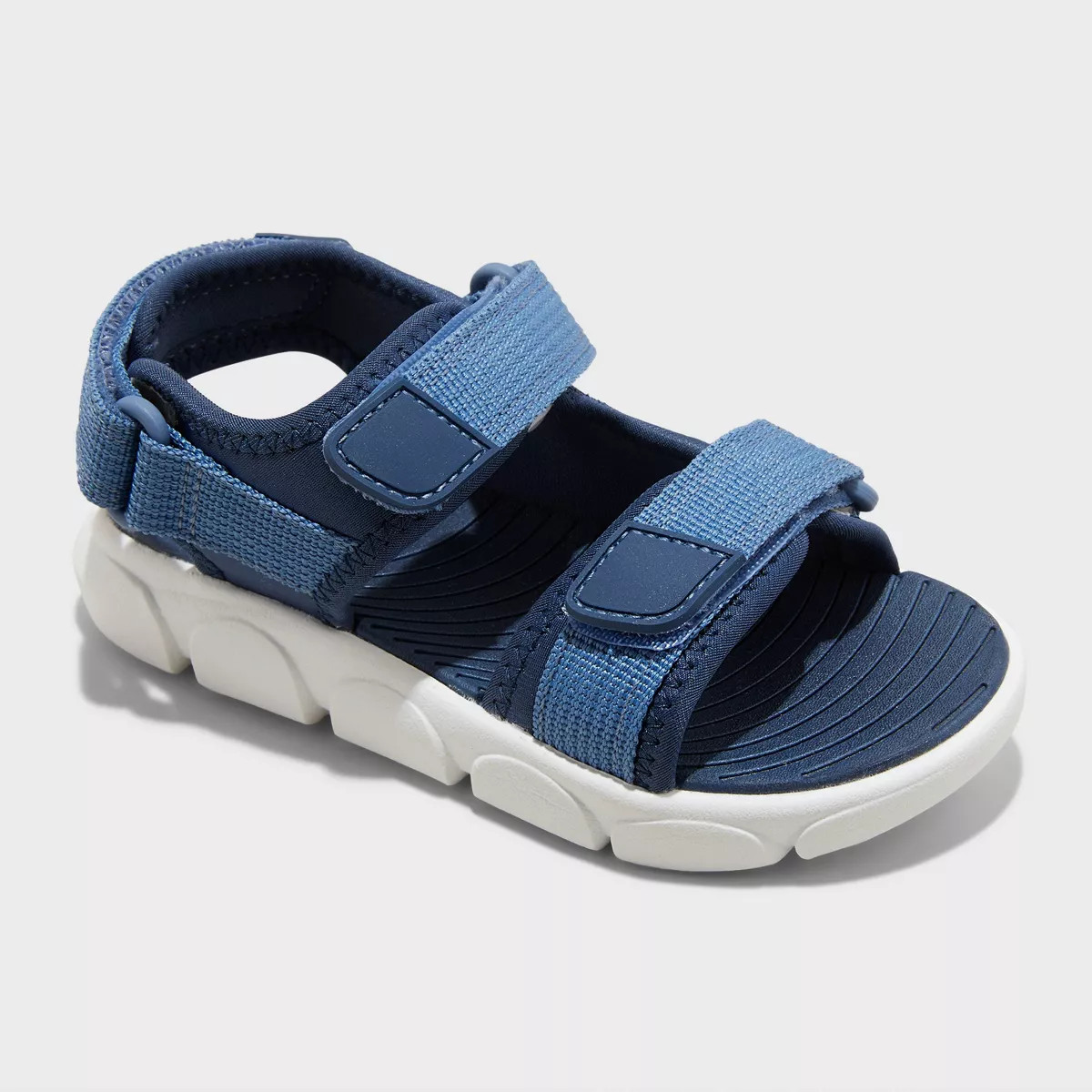 Toddler Micah Adventure Sandals - Cat & Jack™ Navy Blue 8T: Hook and Loop, Open Toe, Water Shoe... | Target
