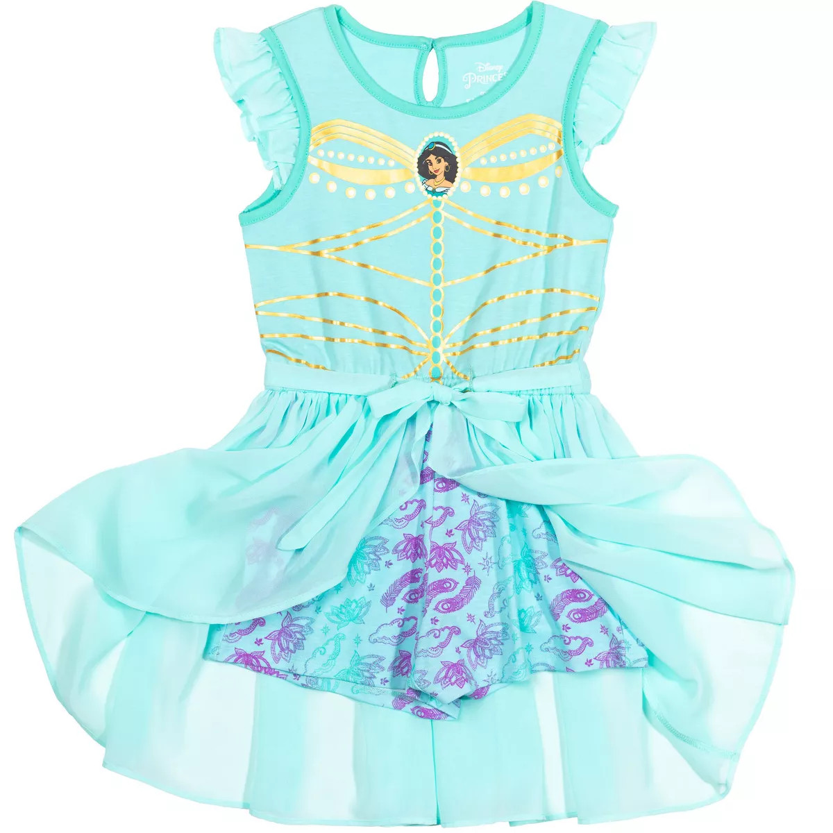 Disney Princess Moana Frozen Rapunzel Jasmine Belle Girls Romper and Skirt Little Kid to Big Kid | Target