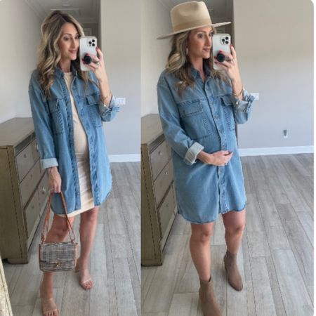 Target chambray/denim dress on sale was $35 now $28

Target denim dress. Size medium. Runs a little big. Went up for bump. Dressed up or down. Casual or date night. Western booties. Clear heels. Bodycon dress. Bump friendly. Mom style

Follow my shop @steph.slater.style on the @shop.LTK app to shop this post and get my exclusive app-only content!

#liketkit 
@shop.ltk
https://liketk.it/3PS79 

Follow my shop @steph.slater.style on the @shop.LTK app to shop this post and get my exclusive app-only content!

#liketkit #LTKbump #LTKunder50 #LTKSeasonal #LTKunder50 #LTKbump #LTKSeasonal
@shop.ltk
https://liketk.it/3Q4vL

#LTKSeasonal #LTKsalealert #LTKbump
