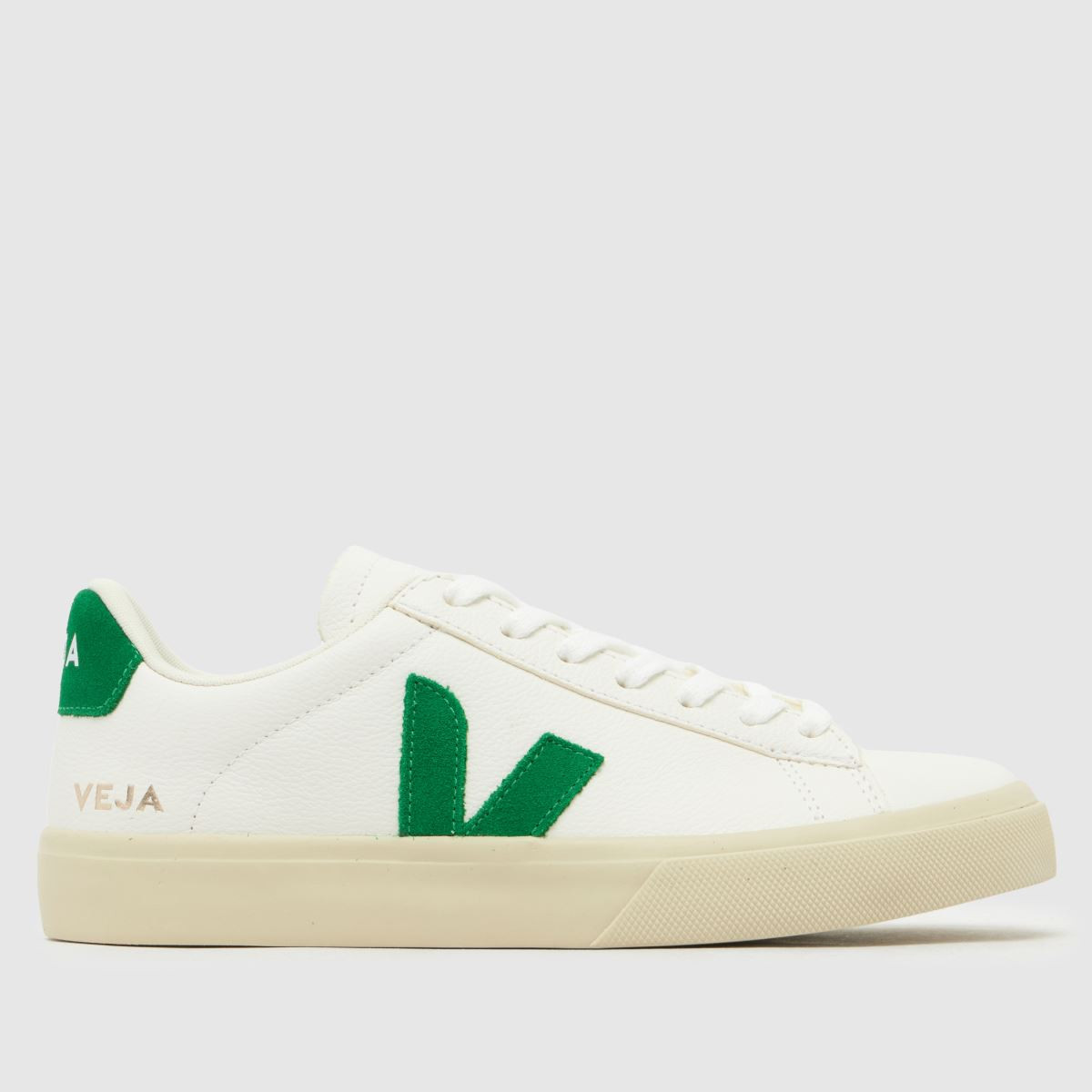 Womens White & Green VEJA Campo Trainers | schuh | Schuh
