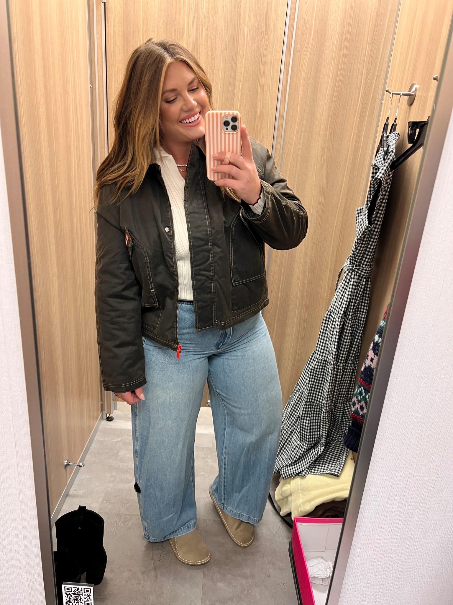 Jacket runs tts, waterproof + so cozy! Jeans run tts, and these shoes came home with me! 

#LTKStyleTip #LTKSeasonal #LTKSaleAlert