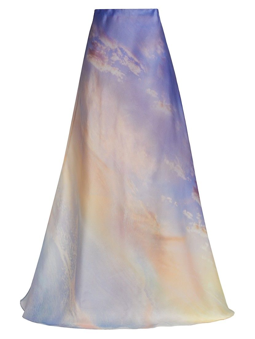 Tama Sky-Printed Maxi Skirt | Saks Fifth Avenue