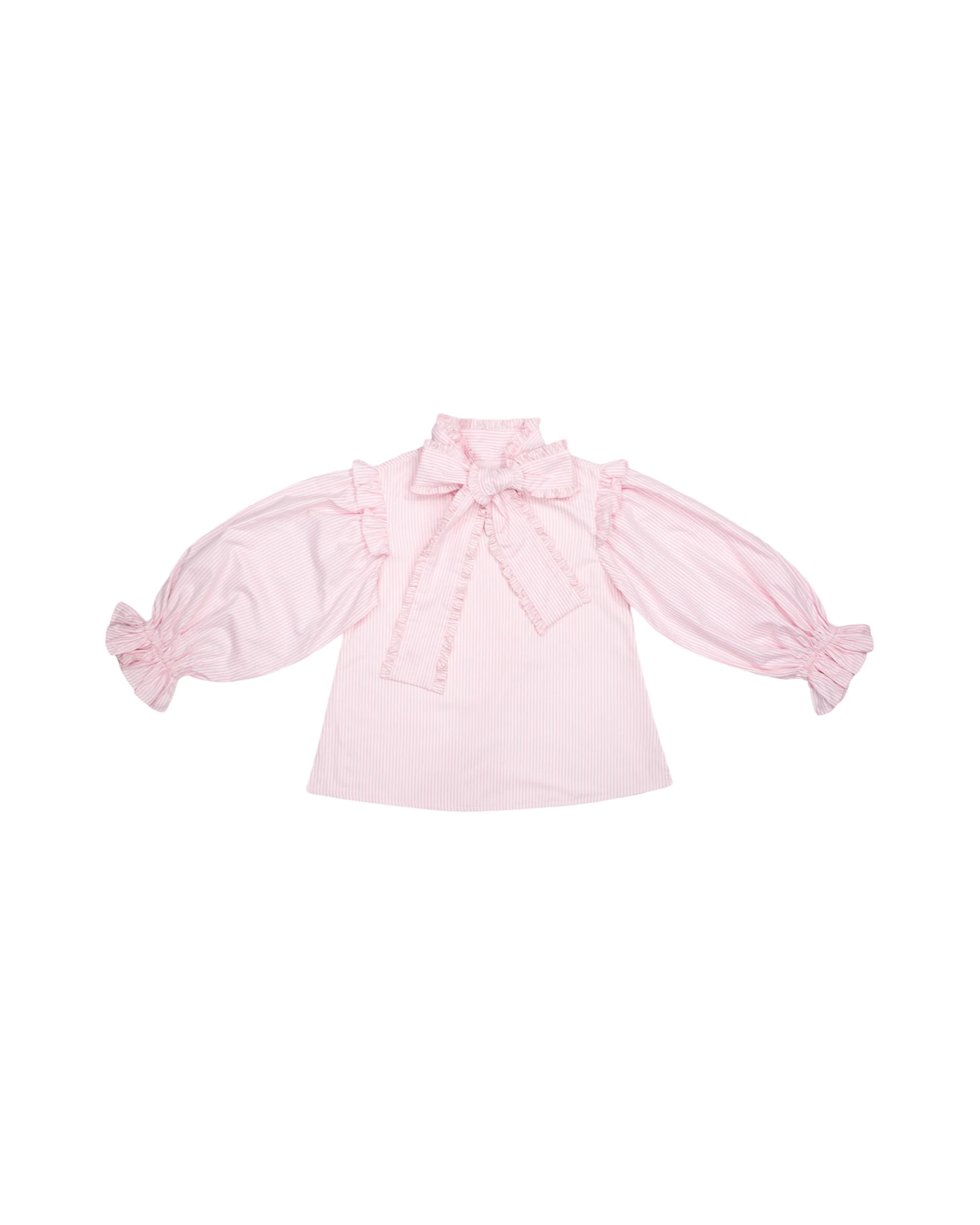 Josie Mae Top in pink stripe | Elizabeth Wilson Designs