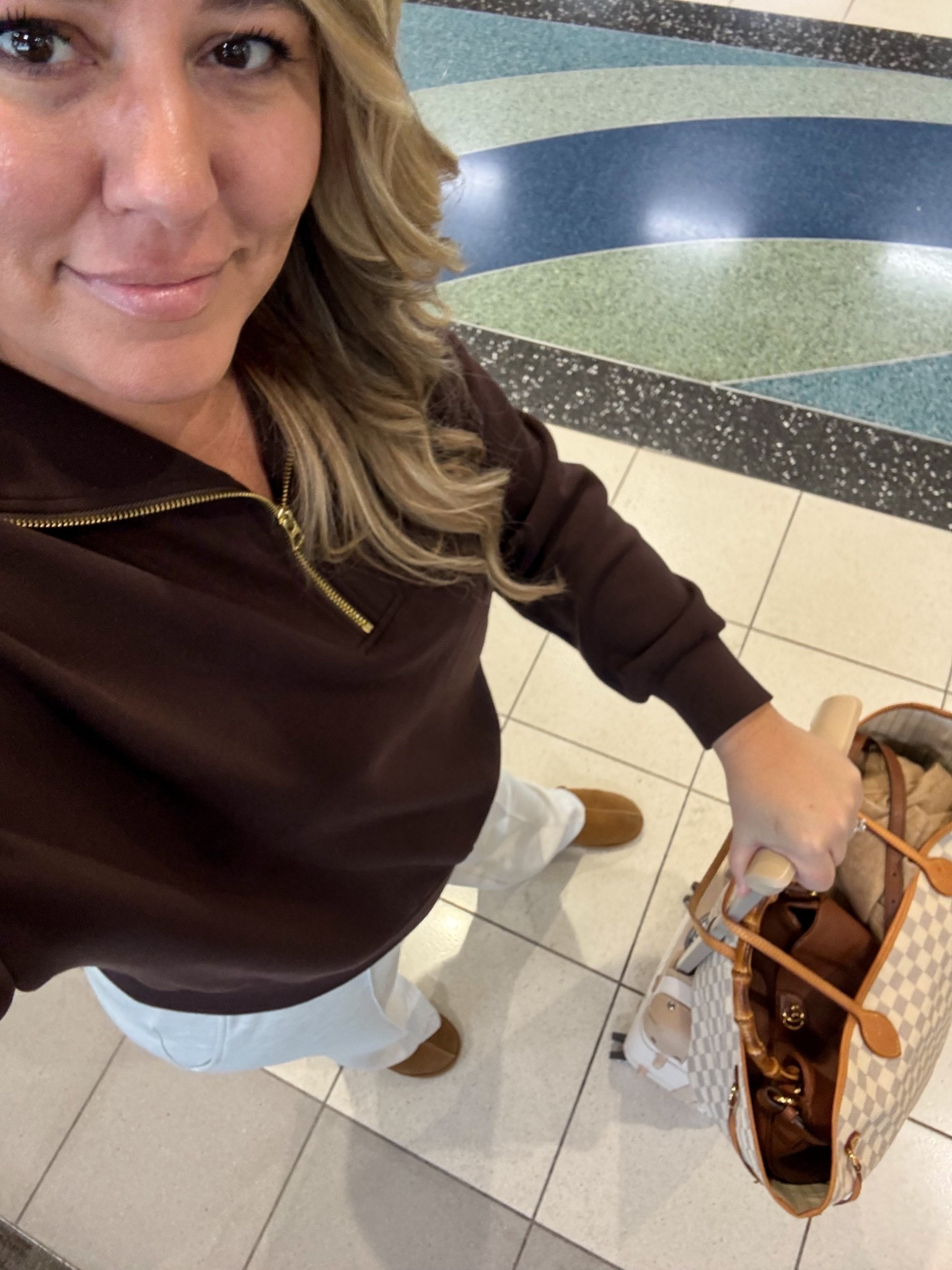 Today’s travel outfit! I’ve basically only worn Varley this past year on travel days! Fit true to size. I wear a Large in their tops and XL in bottoms (with 32” length since I’m 5’9”). So comfy and chic. #ltktravel #ltkover40 #ltkmidsize #ltktall #ltkmidsize

#LTKTravel #LTKOver40