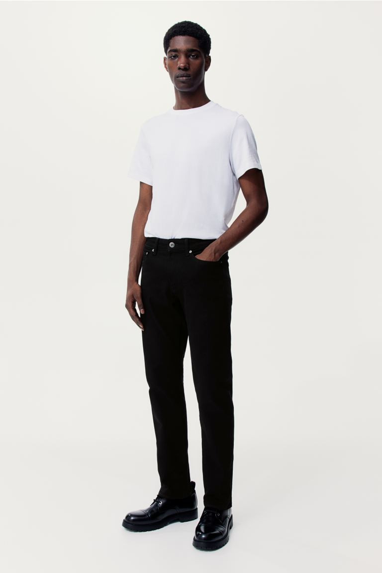 Straight Regular Jeans - Black - Men | H&M US | H&M (US + CA)