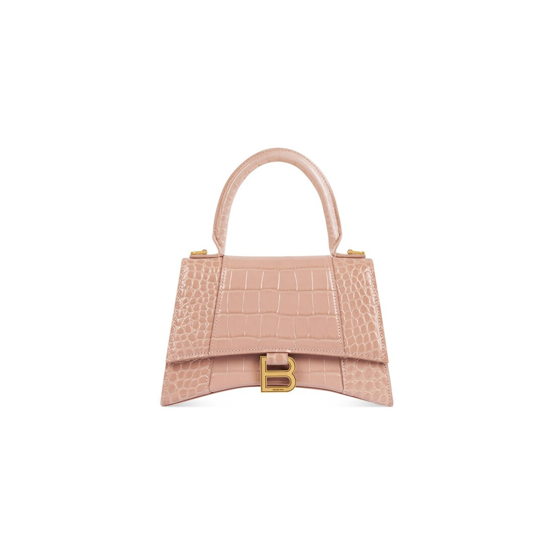hourglass small handbag crocodile embossed | Balenciaga