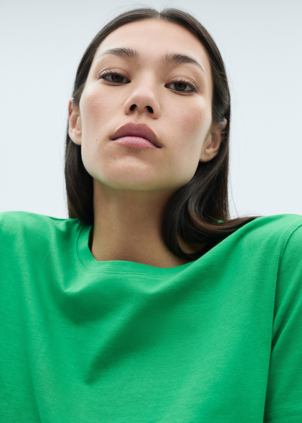 T-shirt coton manches courtes | MANGO (FR)