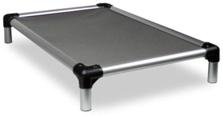 Kuranda Chewproof Bed - Silver Aluminum - 40" x 25" - Cordura Nylon - Smoke | Amazon (US)