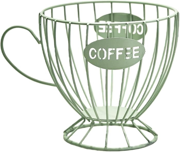 Metal Coffee Pod Holder Wire Coffee Pods Storage Basket Espresso Capsule Storage for Home Kitchen... | Amazon (US)