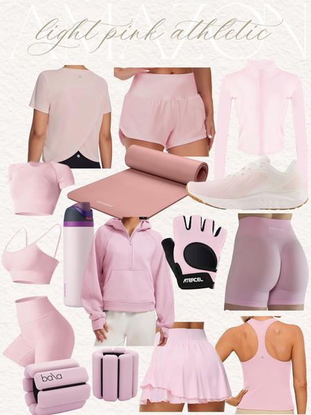 Amazon Pretty light pink athletic finds! #Founditonamazon #amazonfashion #inspire #womensstyle #fitness Amazon fashion outfit inspiration, Amazon athleisure, Amazon workout finds, Amazon fitness favorites 

#LTKfindsunder50 #LTKfitness #LTKfindsunder100