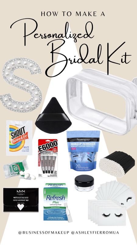 How to Make a Personalized Bridal Kit for Luxury Bridal Artists. More helpful hints on @businessofmakeup.  
#bridalkit #bridaltouchupkit #emergencybeg #weddingemergencybag 

#LTKwedding #LTKitbag #LTKbeauty
