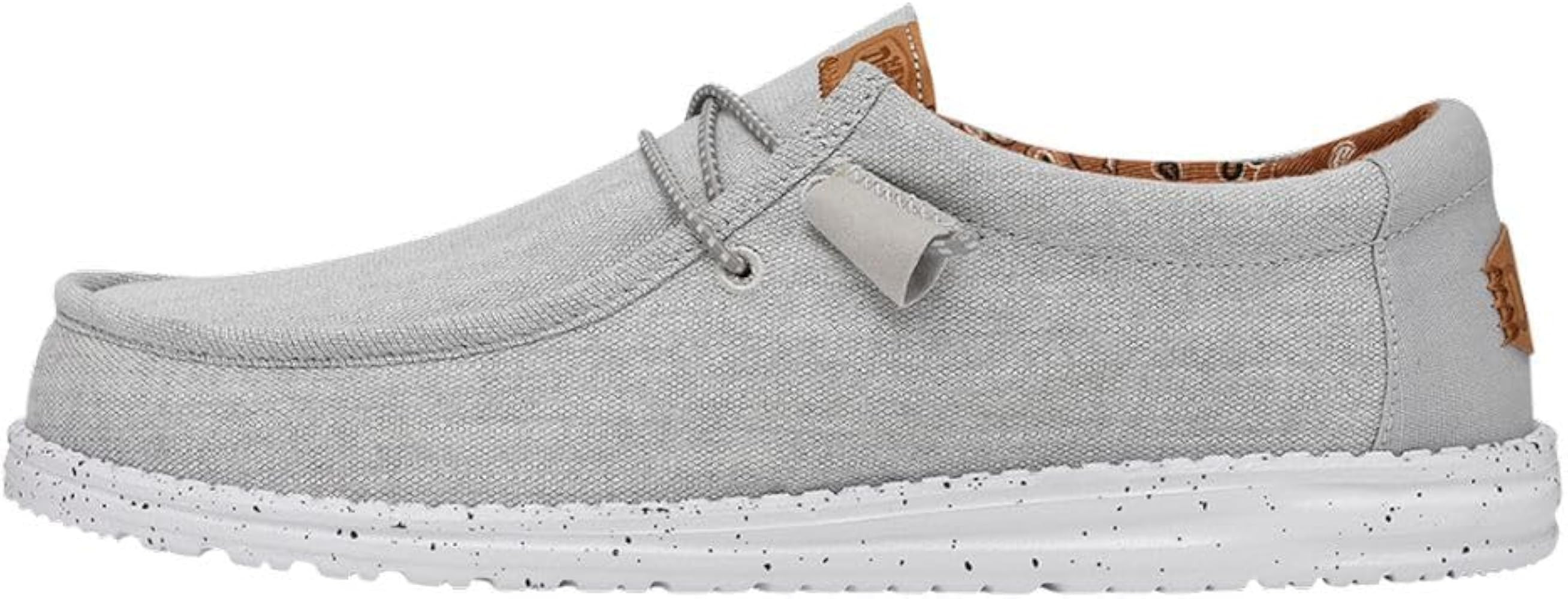 Hey Dude Men's Wally Canvas | Men's Loafers | Men's Slip On Shoes | Comfortable & Light-Weight | Amazon (US)