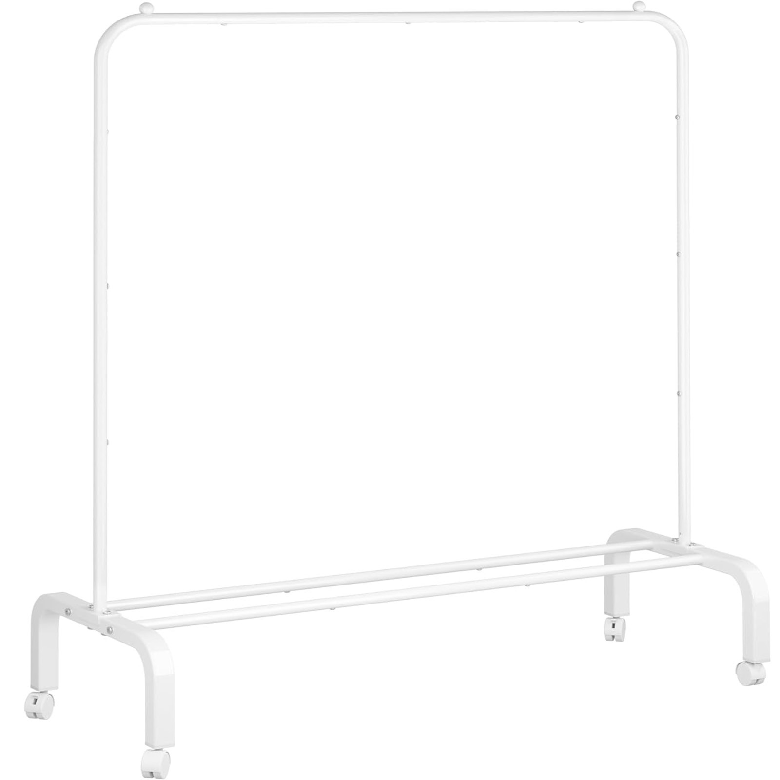 HUIMART Metal Clothing Rack 51" Garment Rack with Wheels and Bottom Shelf for Hanging Clothes Coa... | Walmart (US)